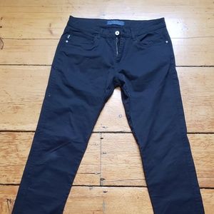 Zara Man Basic Collection Black Straight Leg Chino
